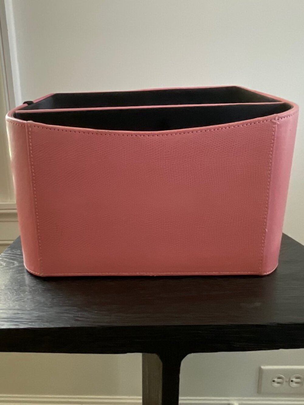 Tuscan Designs Home/Office Organizer, Genuine Leather Pink, Excellent Condition